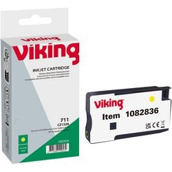 Inktcartridge viking compatibel hp cz132a geel