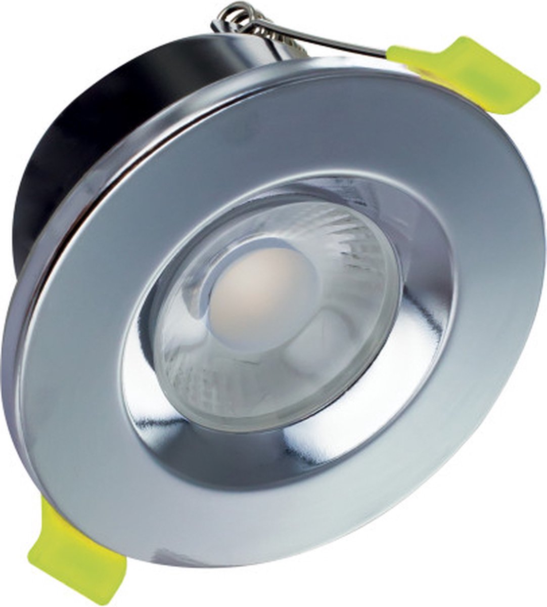 Integral led - inbouwspot - 6 watt - 3000k - 600 lumen - 38° lichthoek - dimbaar - ip65 - chrome
