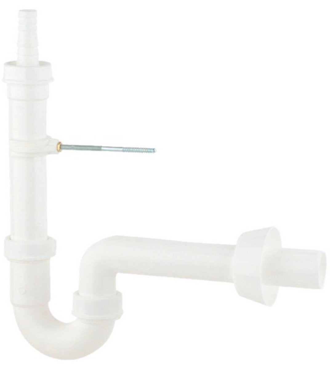 Kirchhoff ks buissifon voor wasmachine - wit - 1 1 2 x 40 mm - met 3 4 apparaataansluiting