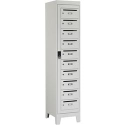 Mueble buzón - 10 puertas en base