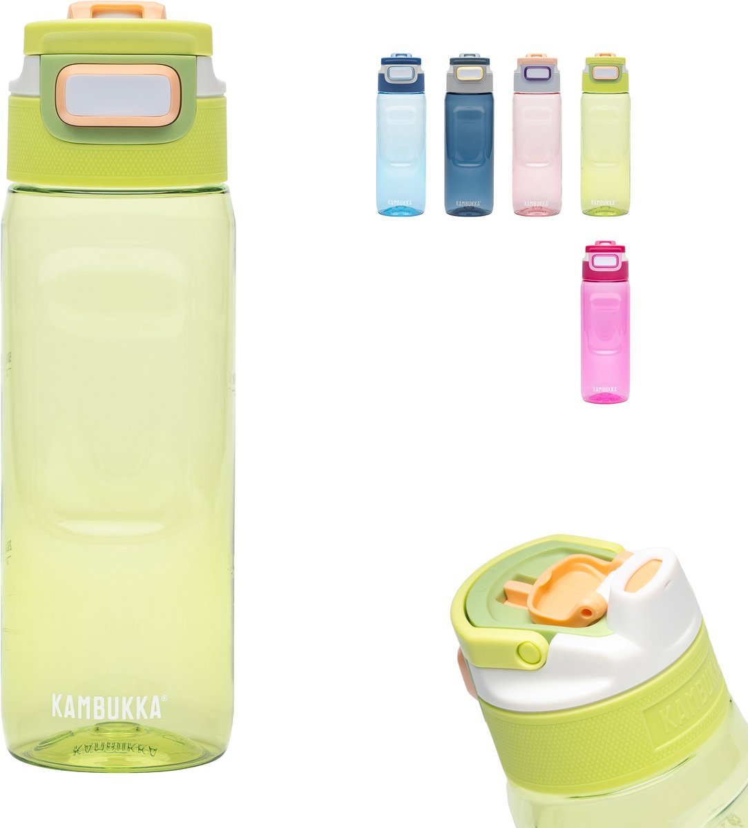 Borraccia Kambukka Elton da 750 ml - lime fine con coperchio 3 in 1 e facile pulizia