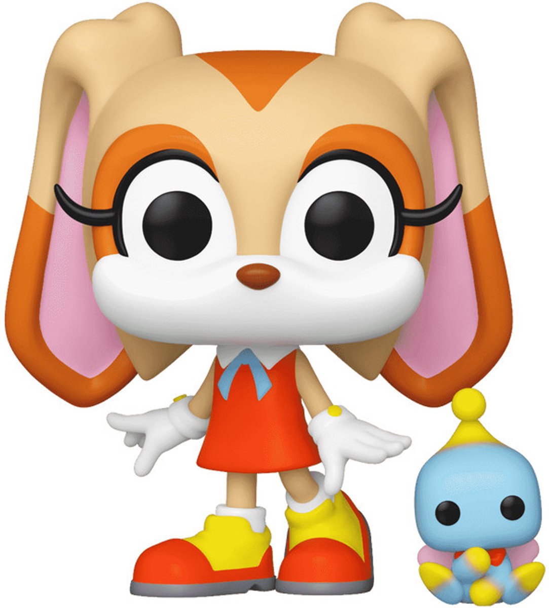 Funko sonic the hedgehog crema con queso figura vinilo 1034 pop! multicolor