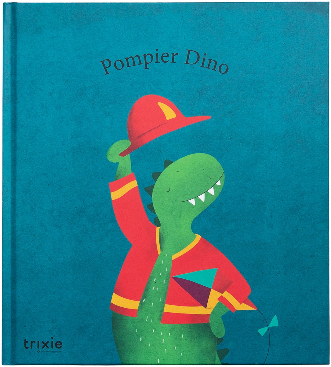 Libro infantil Trixie - dinosaurio bombero (versión fr)