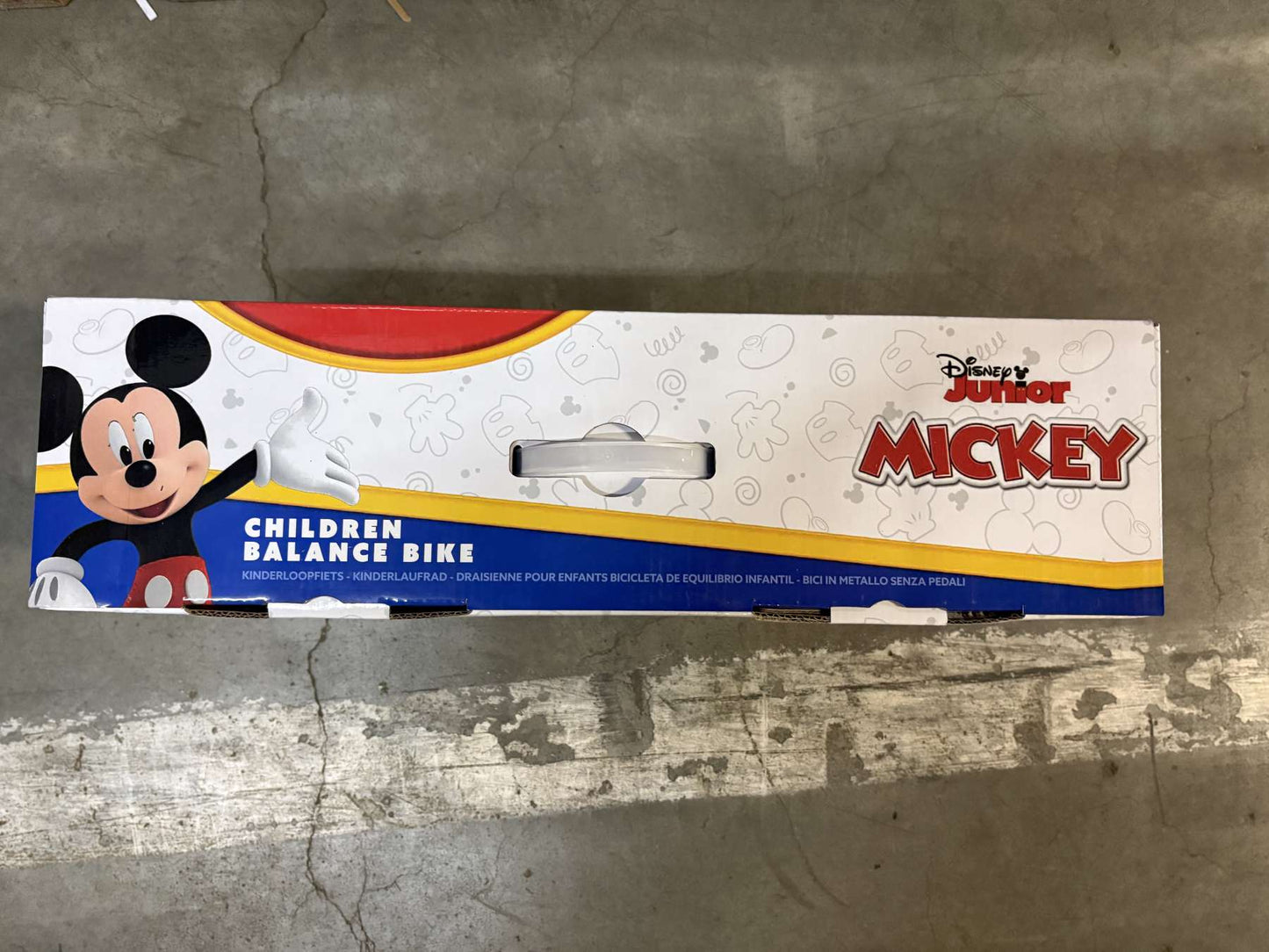 Topolino Disney Mickey bicicletta senza pedali in metallo
