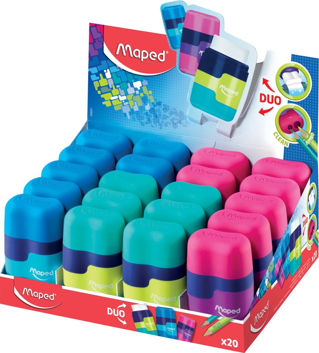 Temperamatite Maped Office+gomma Connect Soft Dis20