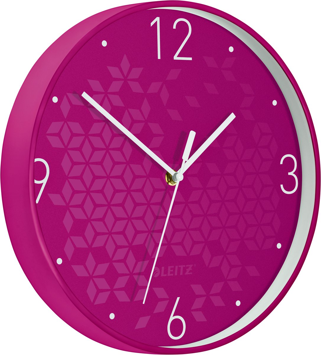 Leitz wow orologio da parete silenzioso moderno - rosa
