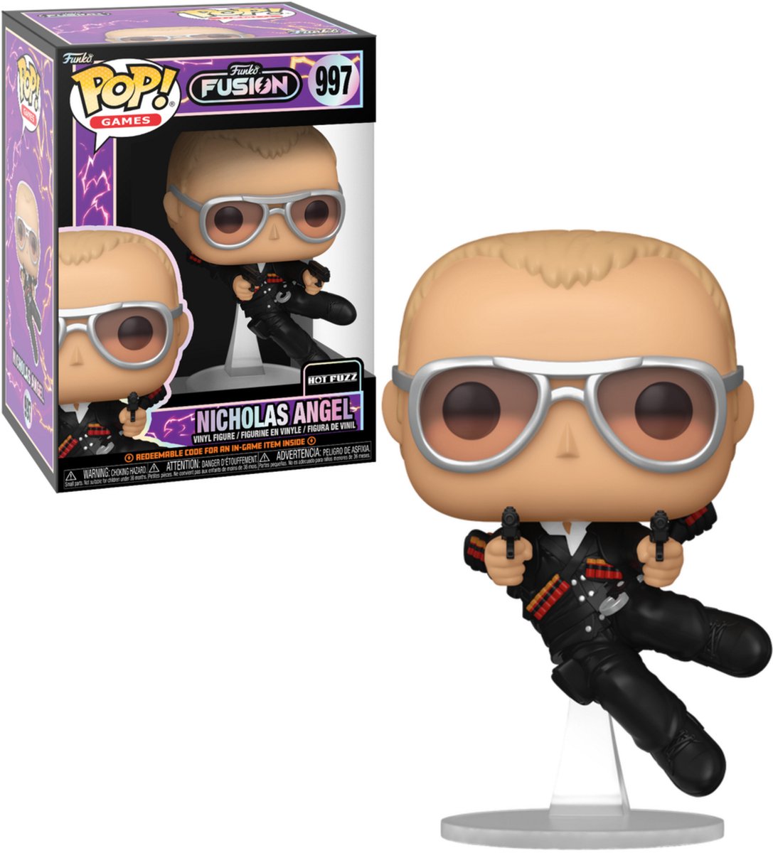Funkopop! giochi: fusion - nicholas angel #997 (hot fuzz)