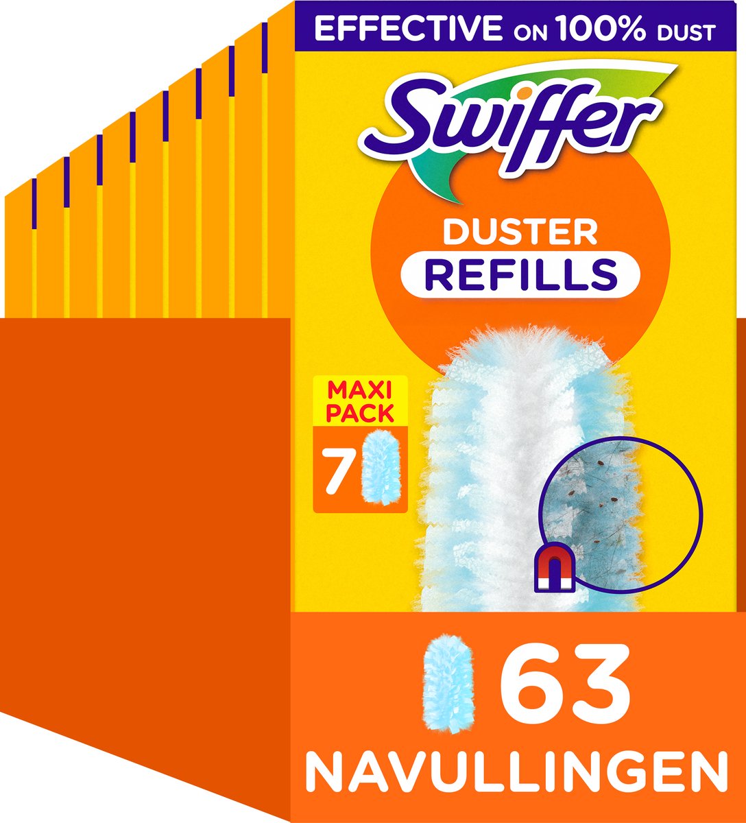 Ricariche per spolverino Swiffer - piumino - 9 x 7 = 63 pezzi