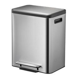 Eko eko pedal bin ecocasa 2x15 l sat de plata