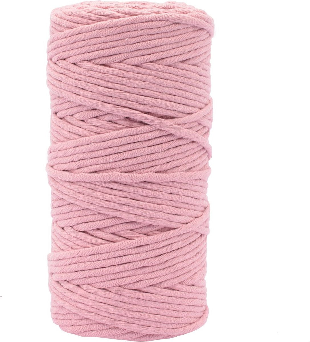 Vaessen creative • corda macramè 3mmx100m rosa antico