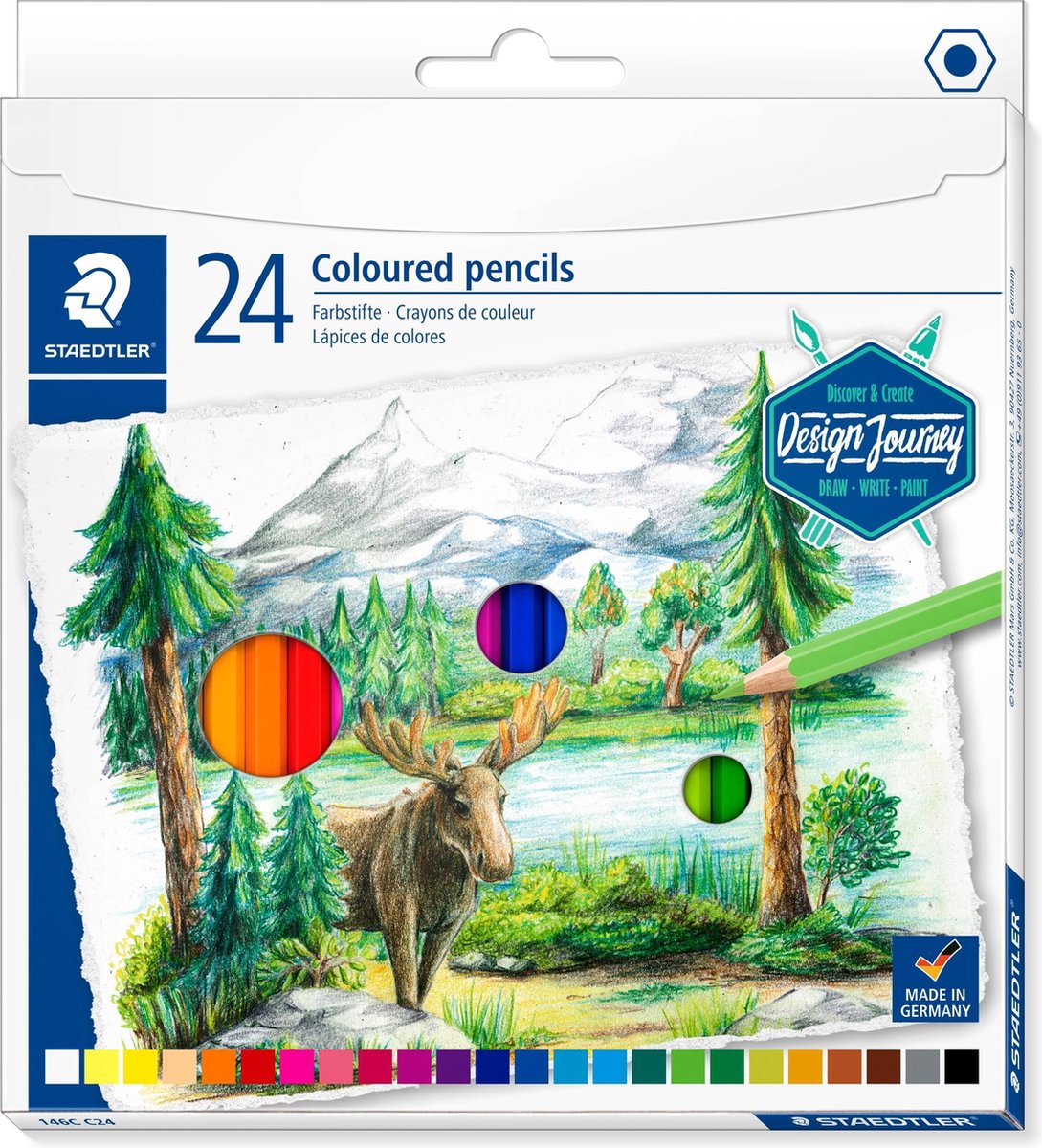 Staedtler Design Journey - matite colorate - set 24 pz
