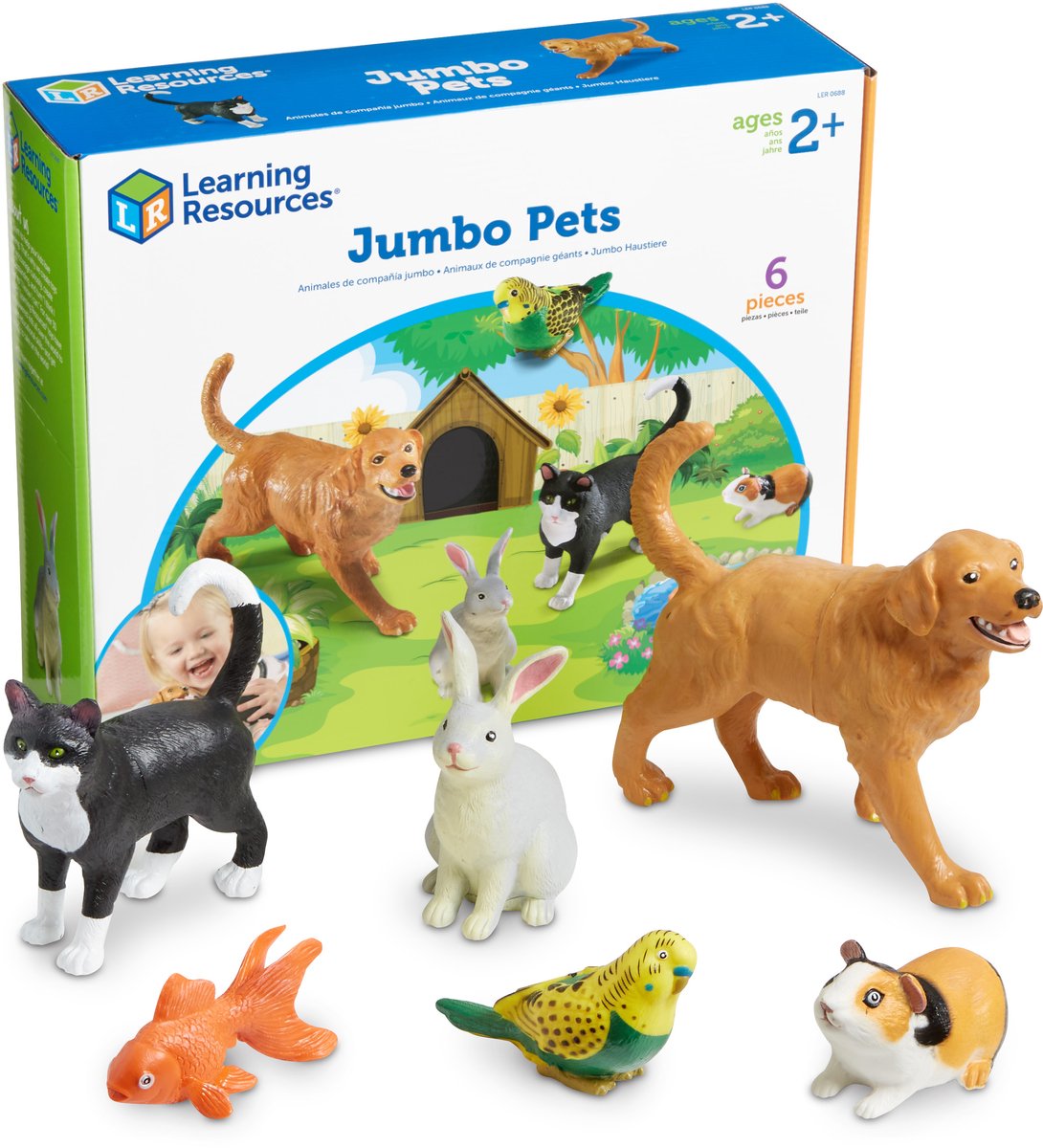 Recursos de aprendizaje mascotas jumbo - 1+