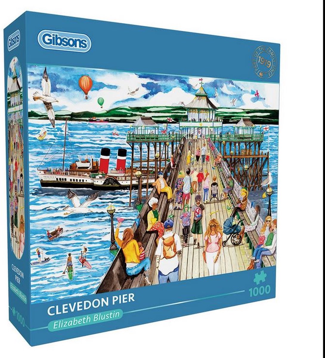 Gibsons - Clevedon Pier (di Elizabeth Blustin) - 1000 pezzi 68×49 cm (L×A) - puzzle per adulti