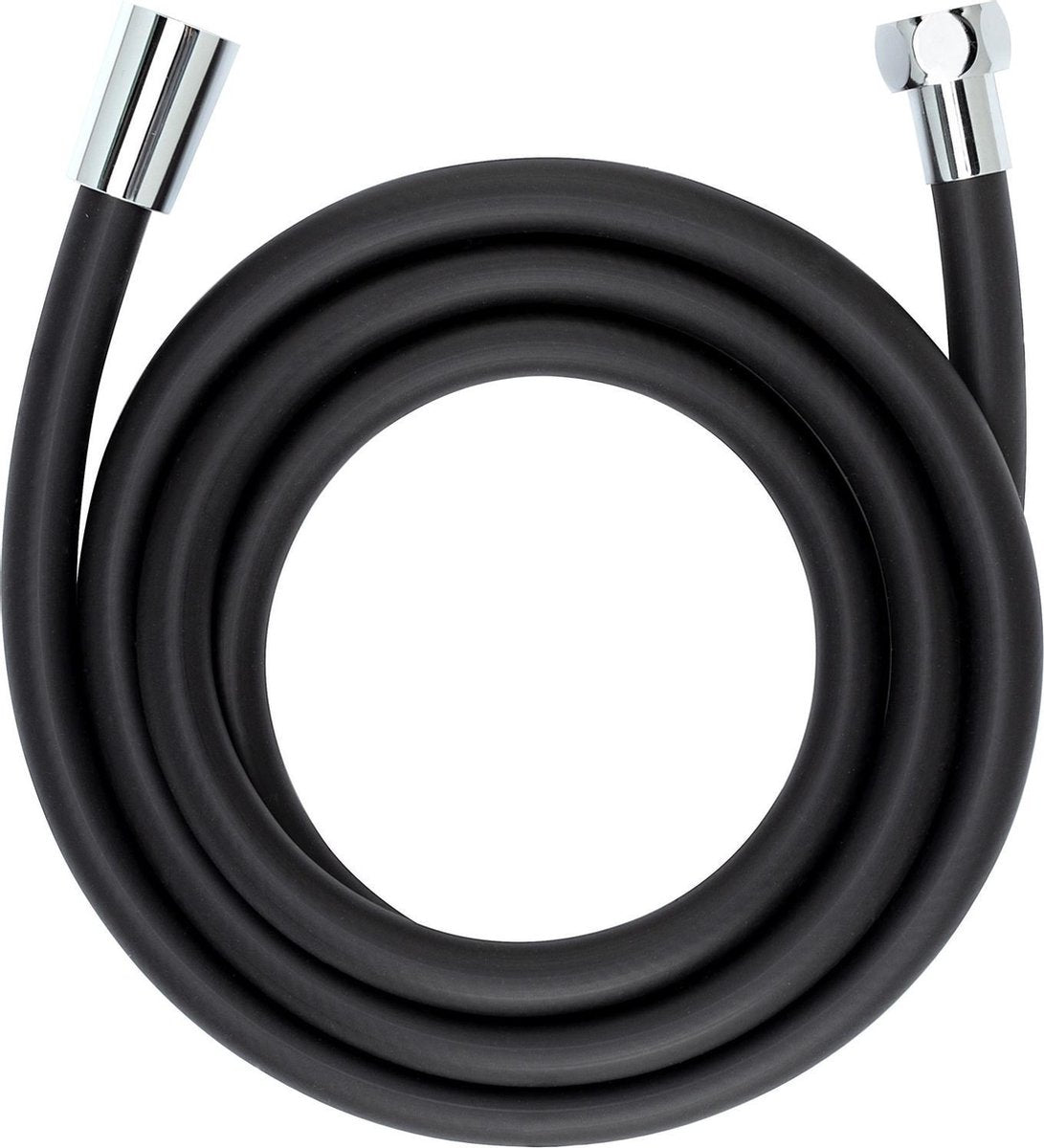 Wenko doucheslang design - 175cm - mat zwart - anti-twist - glad oppervlak