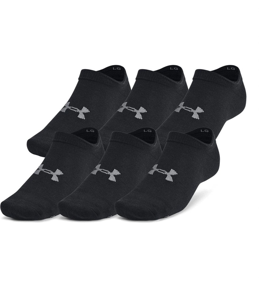 Calzini sportivi unisex Under Armour UA Essential No Show da 6 pezzi - nero - grigio