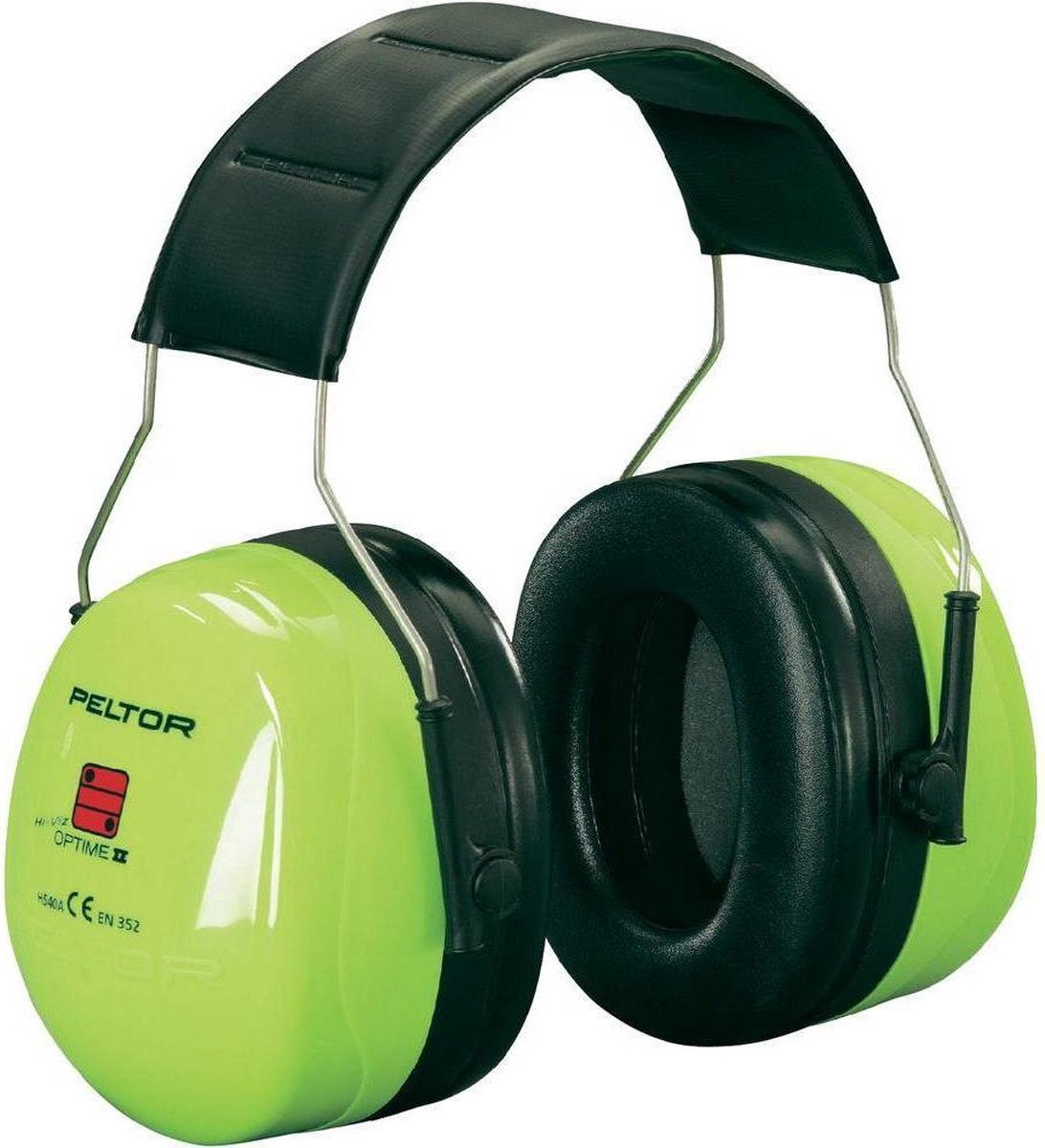 Orejeras 3m peltor h520 optime ll con diadema - hiviz