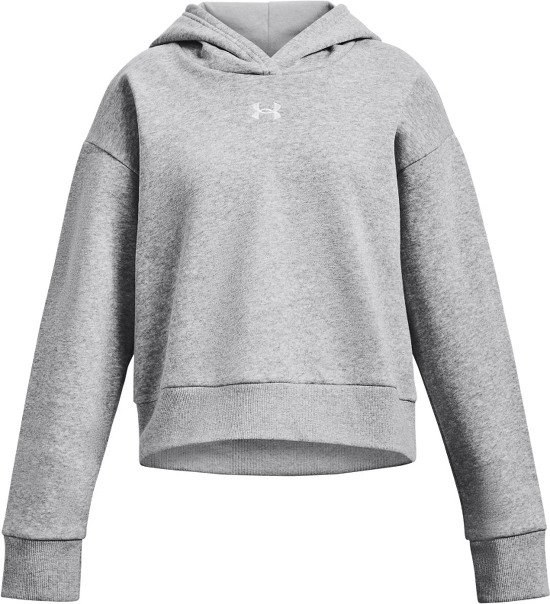 Under armour ua rival polar sudadera con capucha suéter deportivo unisex - gris - blanco