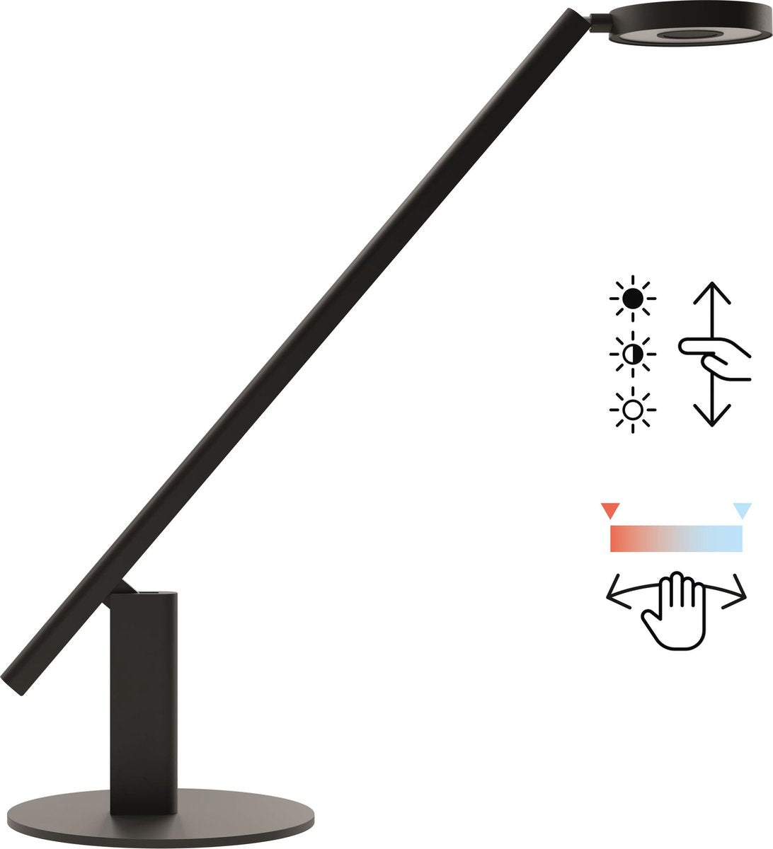 Base radiale Luctra® lite - Lampada da tavolo a LED - luce biologicamente efficace - controllo gestuale innovativo - ergonomica