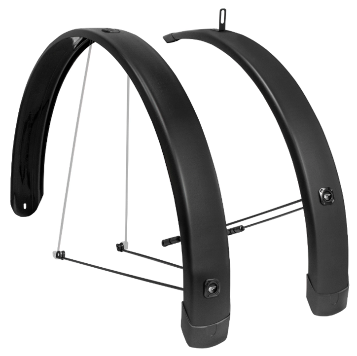 Eurofender ef Mudguard Set Tempo Square 28 pollici 65 mm nero