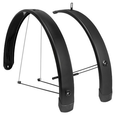 Eurofender EF Mudguard Set Tempo cuadrado 28 pulgadas 65 mm de negro