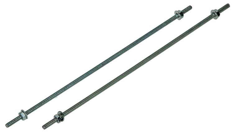 Mack 1017660 - extremo roscado + arandela + tuerca chapada. 2 piezas m4 x 200 mm | 10 piezas