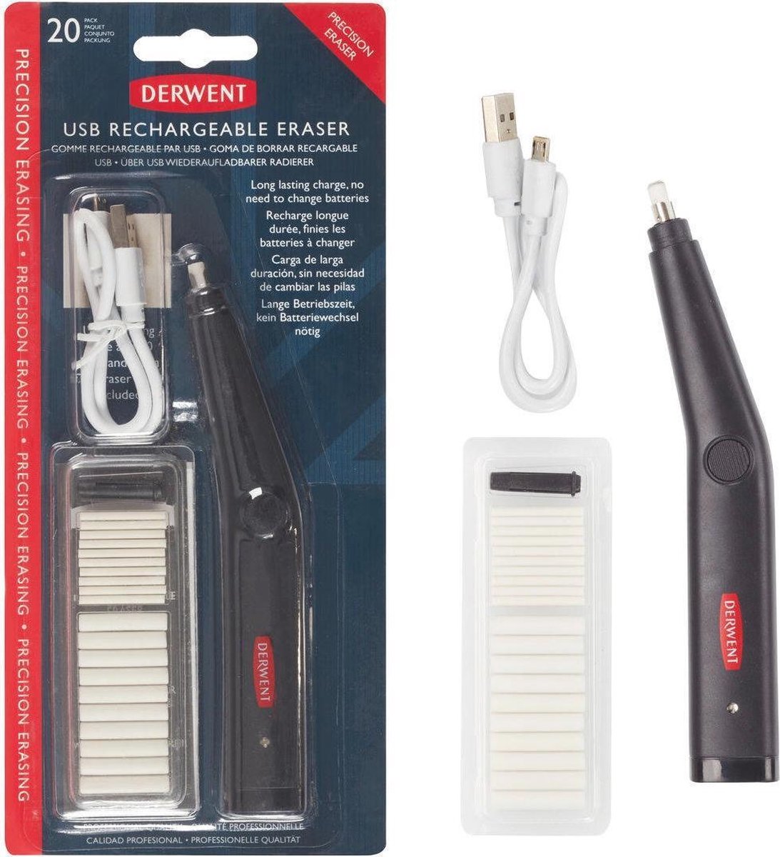 Borrador USB eléctrico Derwent