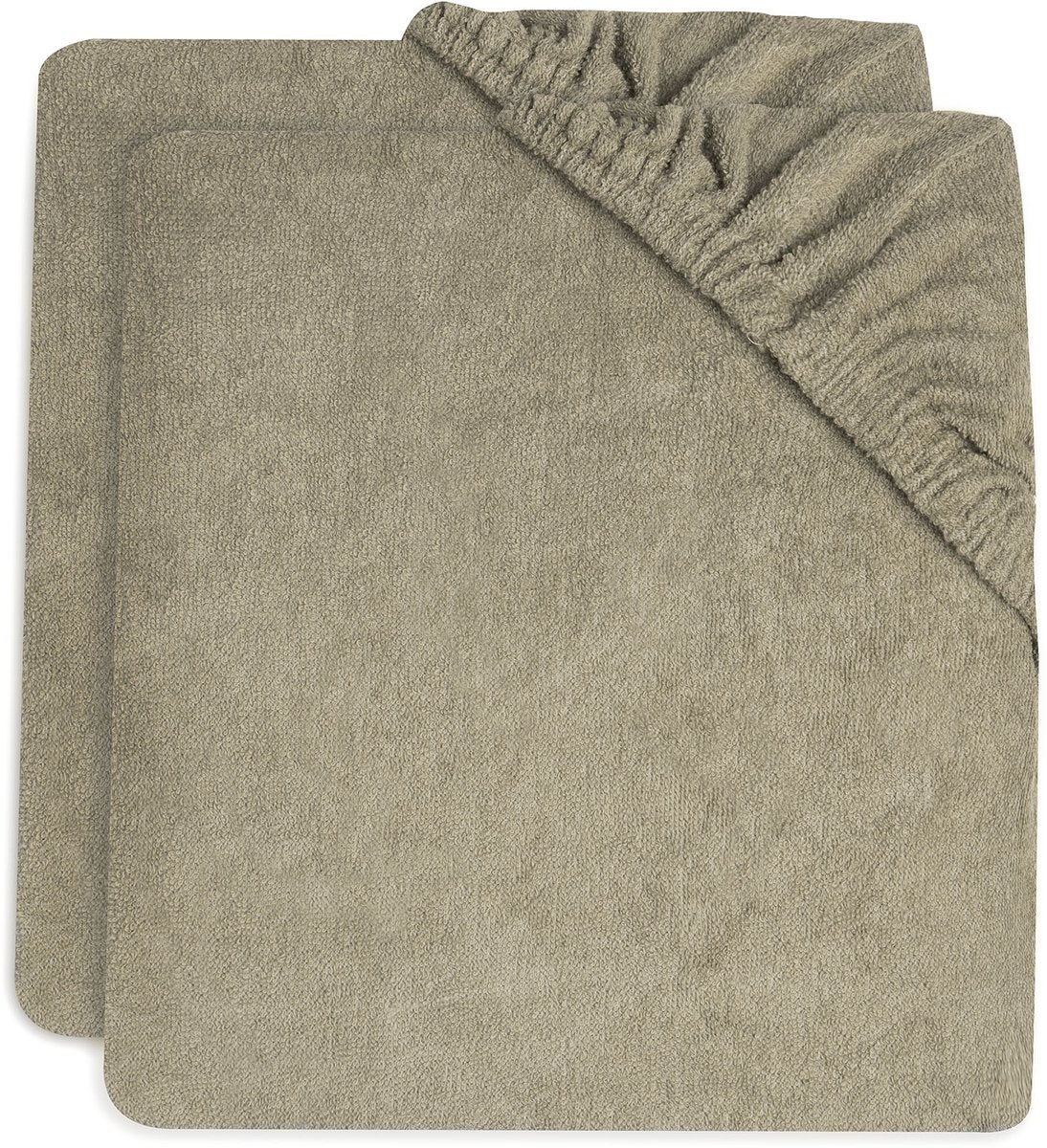 Jollein funda cambiador rizo 75x85cm verde oliva (pack de 2)