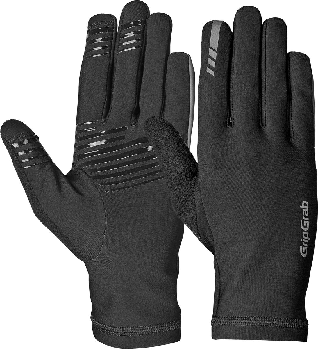 Gripgrab - insulator 2 guantes ciclismo primavera otoño dedos largos térmicos sin acolchado - negro - unisex - talla s