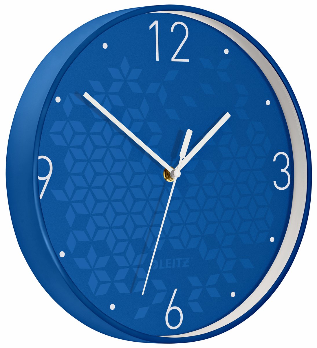 Leitz wow orologio da parete silenzioso moderno - blu