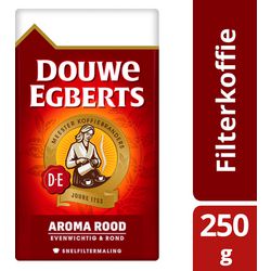 Caffè a filtro rapido Douwe Egberts aroma rosso 250 g non privo di caffeina