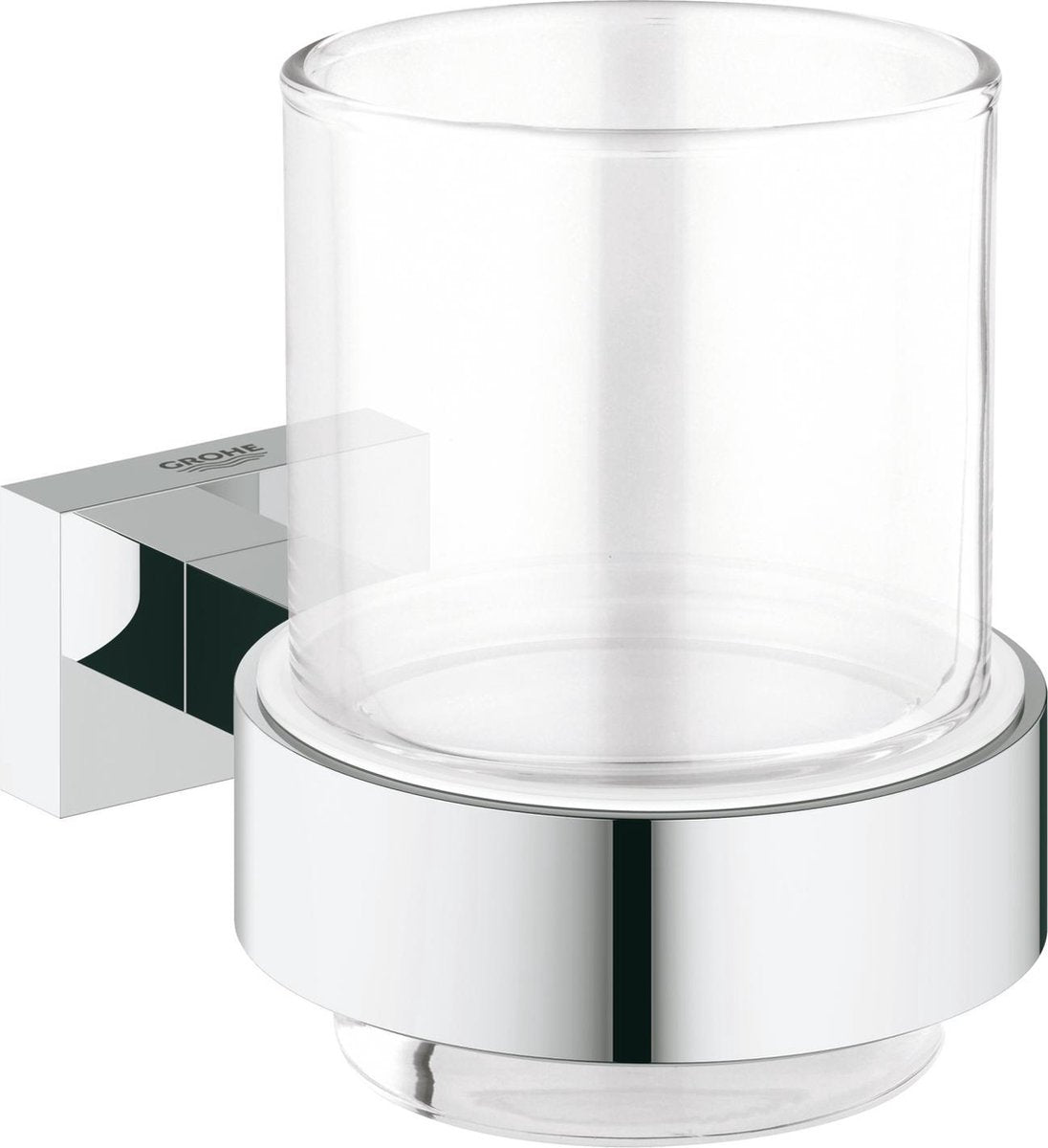 Porta cubo Grohe Essentials con bicchiere - cromo