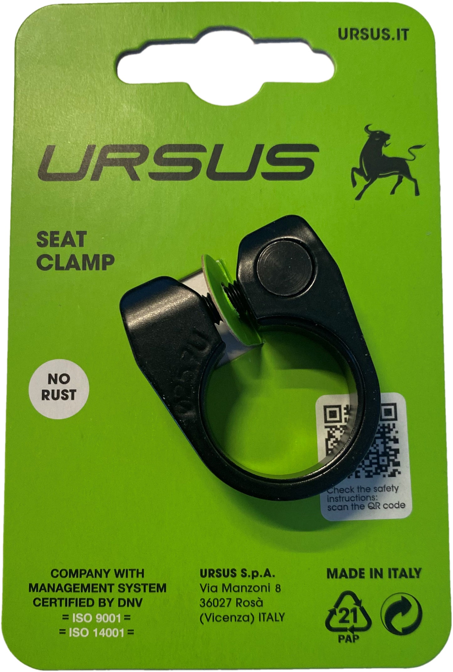 Ursus SEAT PEN CLAMP 25.7ø Negro en el mapa