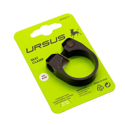 Ursus zadelpenklem ø38.1 mm aluminium - zwart