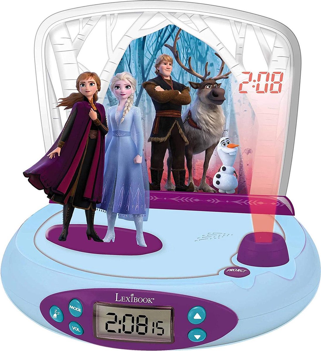 Lexibook disney frozen ii reloj proyector con sonidos