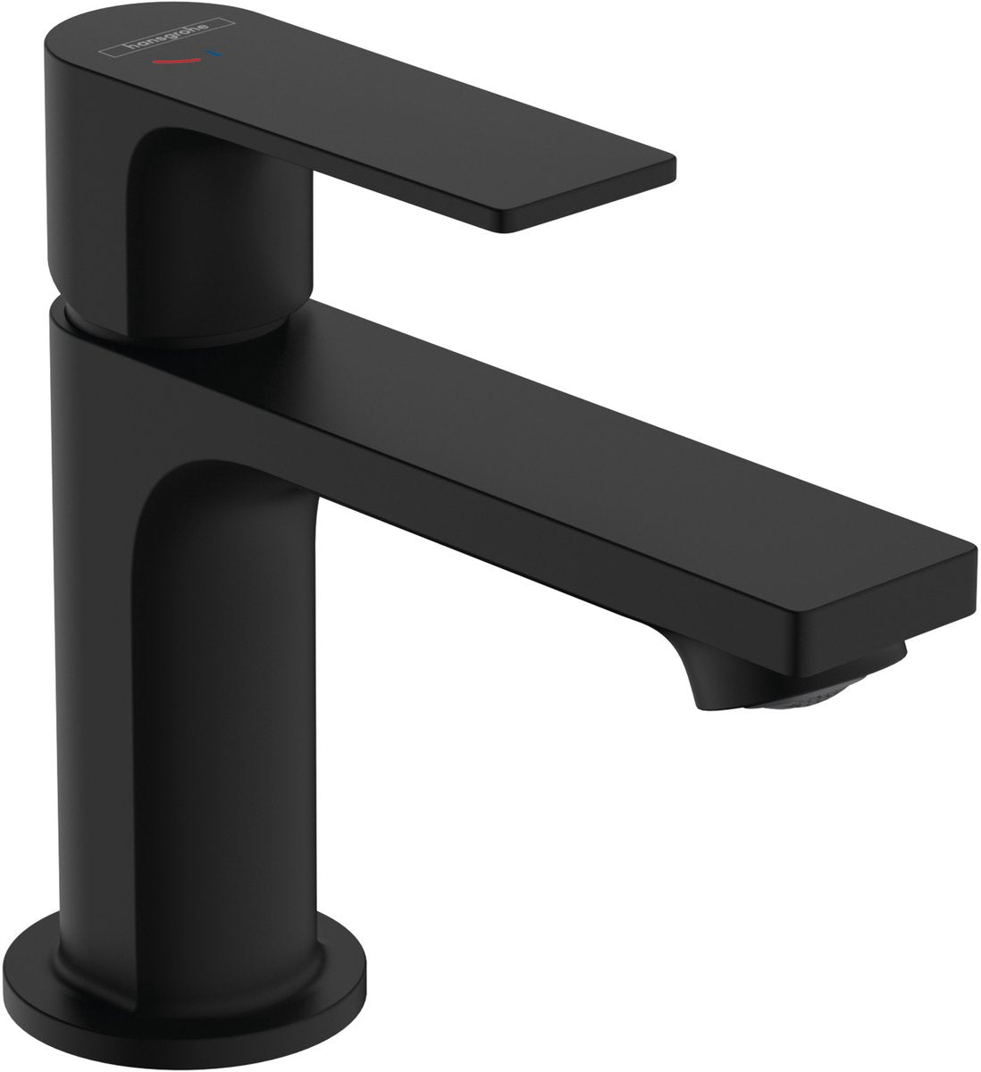 Hansgrohe rebris e - grifo monomando para lavabo - funcionamiento con monomando - arranque en frío y ahorro de energía - sin desagüe - tamaño 80 mm - negro mate
