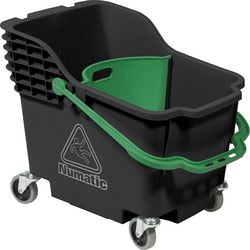 Secchio con rotelle numatic hb 1812b 18+12 l nero verde