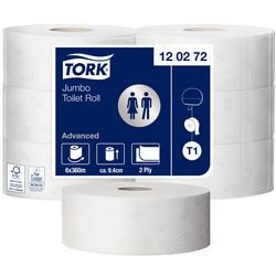 Papel higiénico Tork T1 2 capas blanco