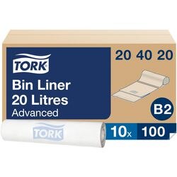 Bolsas de basura tork b2 20 l blanco