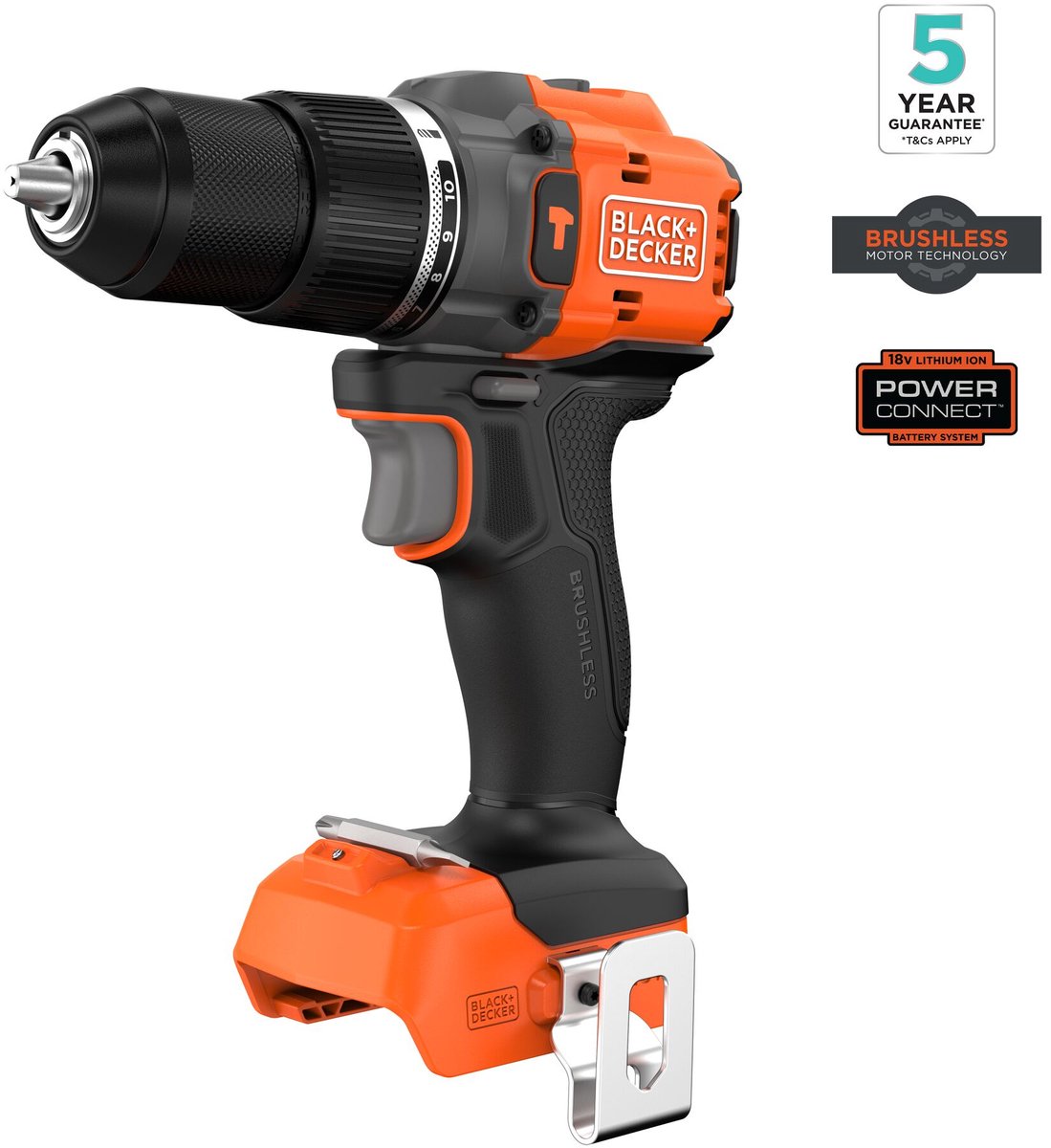 Trapano a percussione brushless Black+decker 18v (senza batteria e caricabatterie) - bld783n-xj