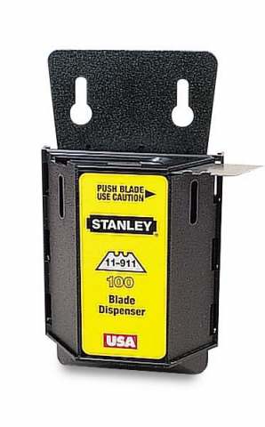 Cuchillas de repuesto para herramientas manuales Stanley 1991 sin agujeros - Dispensador de 10 piezas - 1-11-911