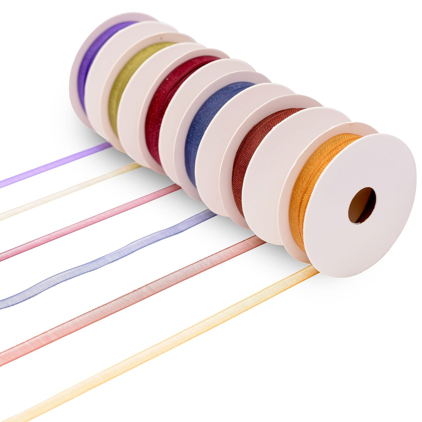 Vaessen creative • nastro di organza 6 colori 3mmx2m autunno