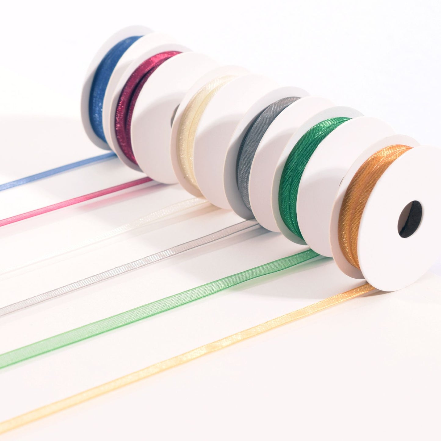 Vaessen creative • nastro di organza 6 colori 3mmx2m Natale
