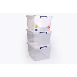 Caja de almacenamiento cajas realmente útiles 33.5ccb-pk3 33.5 l transparente