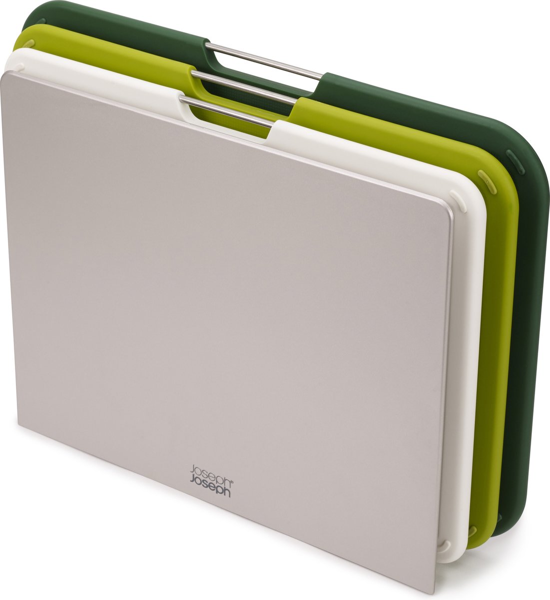 Joseph joseph - nest large snijplank groot set van 3 stuks - polypropyleen - groen