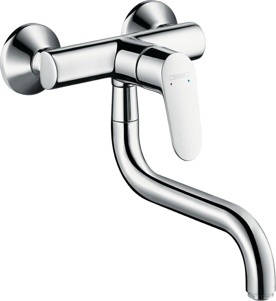 Hansgrohe focus m41 miscelatore cucina monocomando a parete - cromo - interasse 150 mm ± 12 mm