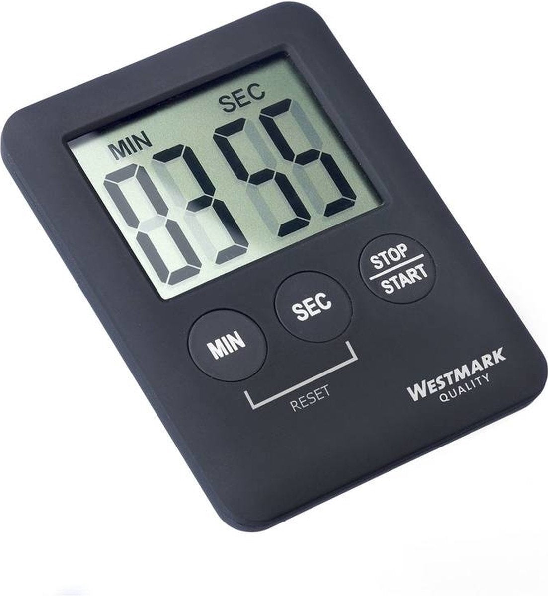 Westmark timer da cucina digitale con magnete nero 7x5,3x0,8 cm
