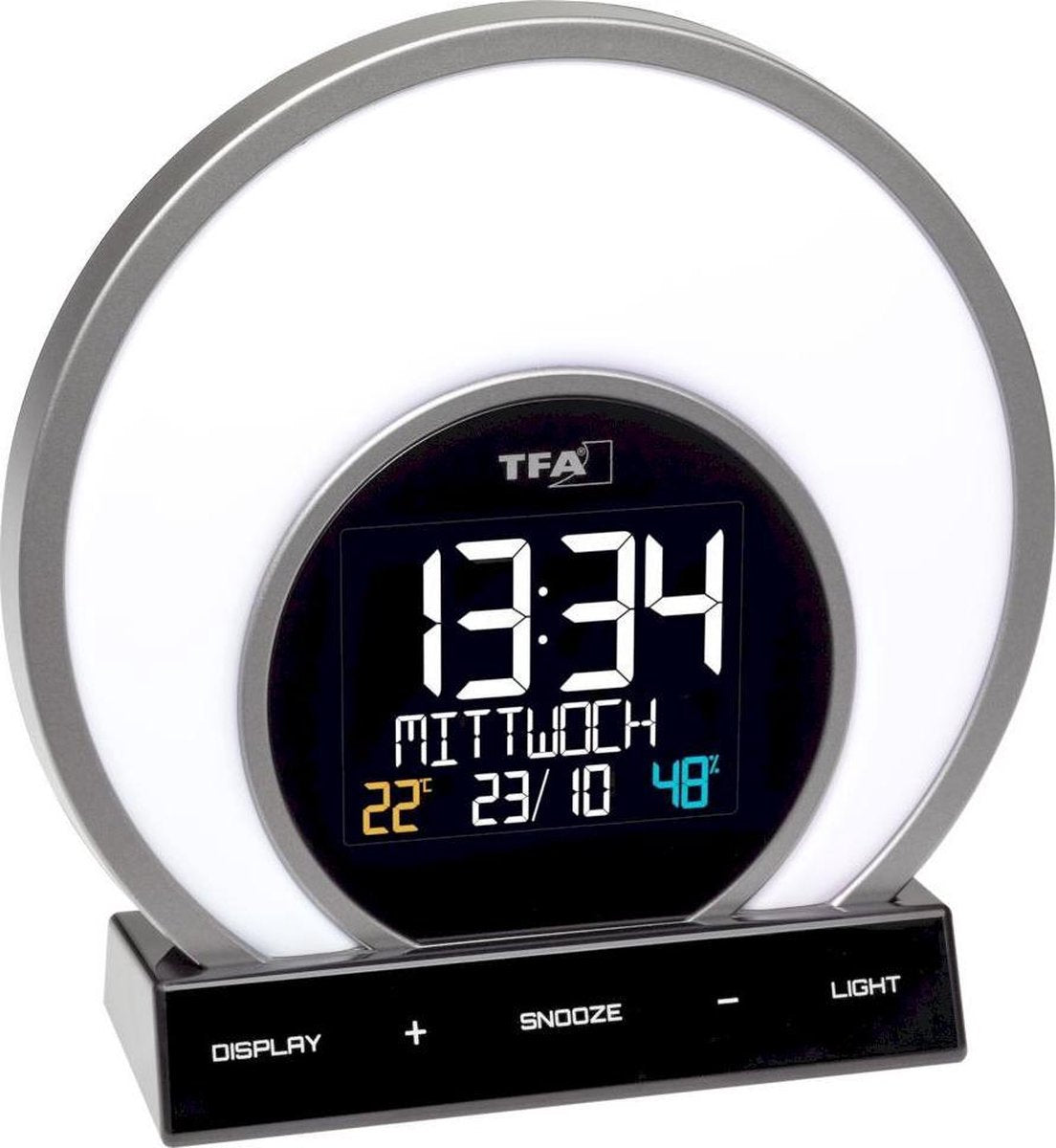 Tfa dostmann tfa soluna despertador luminoso multifuncional