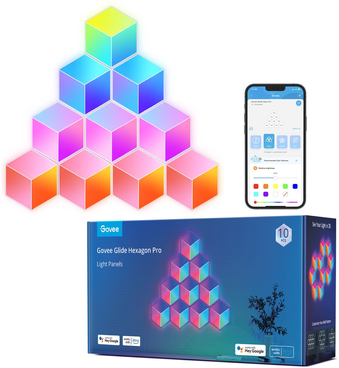 Govee H6066 Glide HEXA LED PANELS 10 PAQUETO