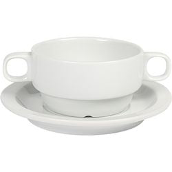 Tazza zuppa nova ocean in porcellana bianca