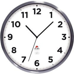 Reloj de pared exterior alba horextra analógico plateado blanco